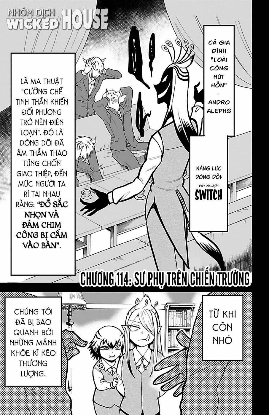 mairimashita! iruma-kun chapter 114: sư phụ trên chiến trường - Next chapter 115: azu trong chu kì Ác